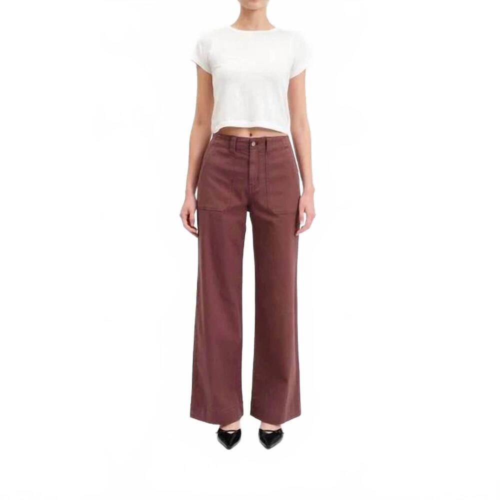 NEW DAZE trooper trouser-inspired jean in brown eyes